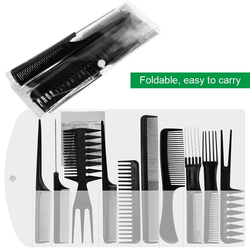 Faburo 20 PCS Hair Stylists Professional Styling Professional Hairdressing Comb and Clip Set, Wide Tooth Comb for Long Wet Thick Curly Hair Men Women Salon & Home - NewNest Australia