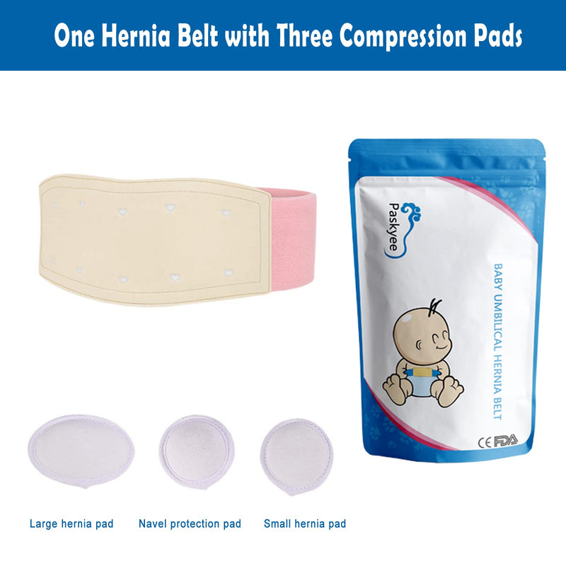 Umbilical Hernia Belt for Babies, Medical Child Belly Band Infant Abdominal Binder, Newborn Baby Hernia Support Truss Kids Navel Belly Button Band - Supplies Adjustable Wrap Pink - NewNest Australia