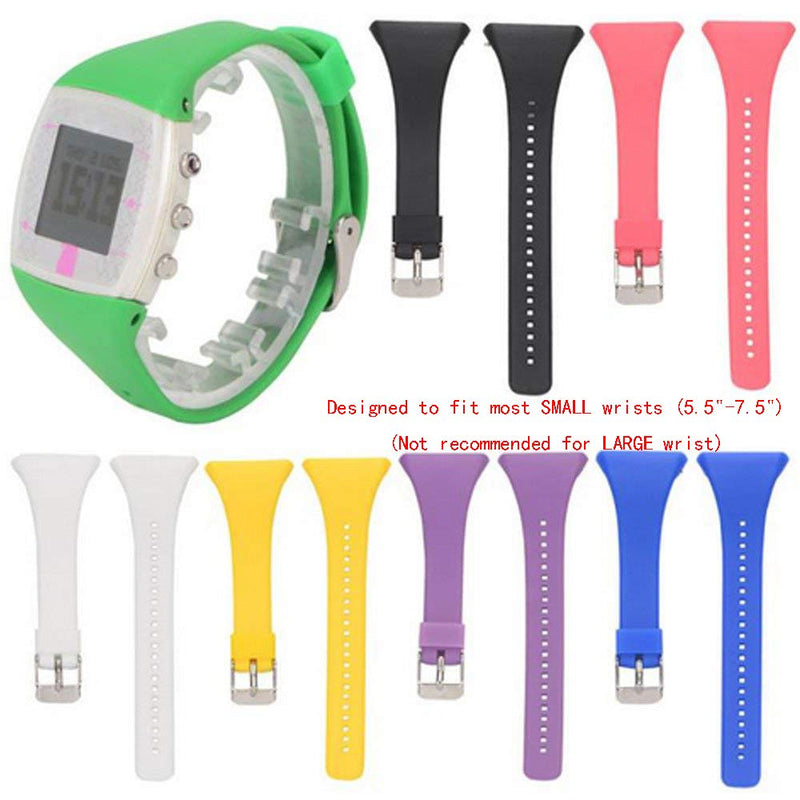 QGHXO Band for Polar FT4/FT7, Soft Adjustable Silicone Replacement Wrist Watch Band for Polar FT4/FT7 Watch 4PCS: Black&Blue&Yellow&Green - NewNest Australia