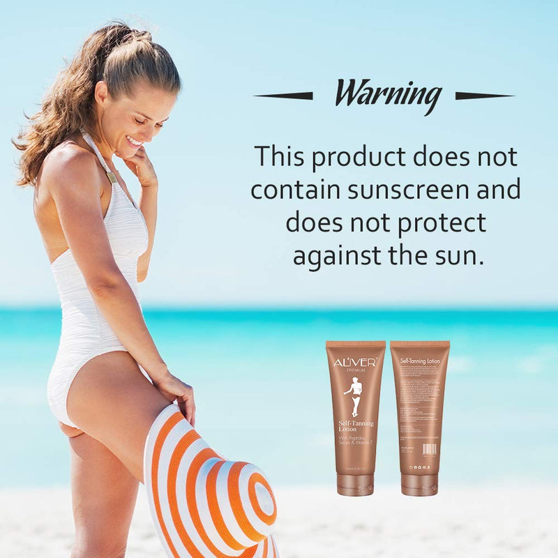 Self Tanner, Natural Ingredients and Nourishing Formula Sunless Tanning Lotion, Dark Gradual Tan, Flawless Darker Bronzer Skin for Body - NewNest Australia