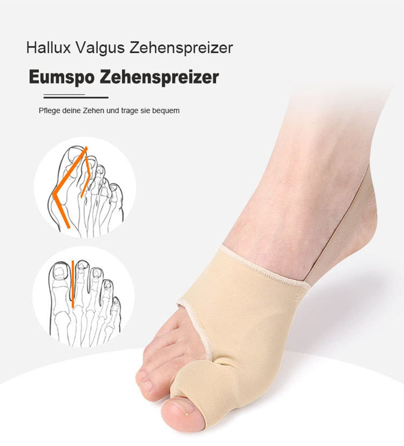 Eurtes Pack of 6 Hallux Valgus Toe Separators with Bunion Protection, Correction Bandage Socks Bunion Corrector with Anti-Slip Belt and Gel Pads for Valgus Bunion (Pack of 6) - NewNest Australia