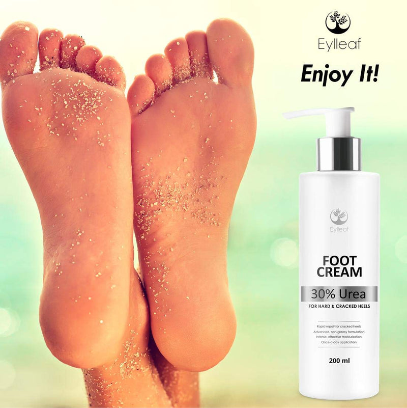 Foot Cream 30% Urea by Eylleaf - Foot Repair Treatment for Dry Feet and Cracked Heels 200ml - NewNest Australia