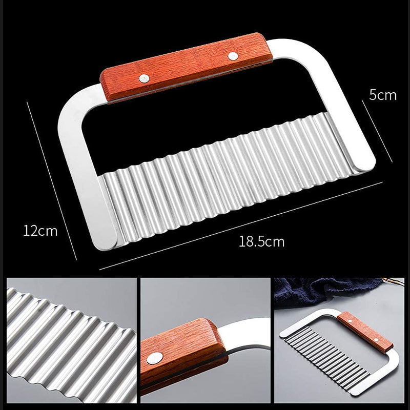 2pcs Stainless Steel Wavy & Straight Soap Mold Loaf Cake Cutter Cutting Tools set Silver - NewNest Australia