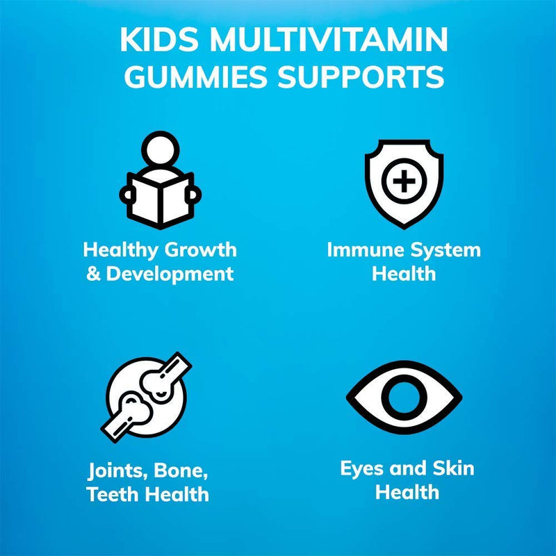 Zaytun Vitamins Halal Kids Multivitamin Gummies, Naturally Sourced Vitamin A, C, D, E, B6, B12, Supports Healthy Growth, Non-GMO, 90 Gummies, Made in USA - Halal Vitamins 1 - NewNest Australia
