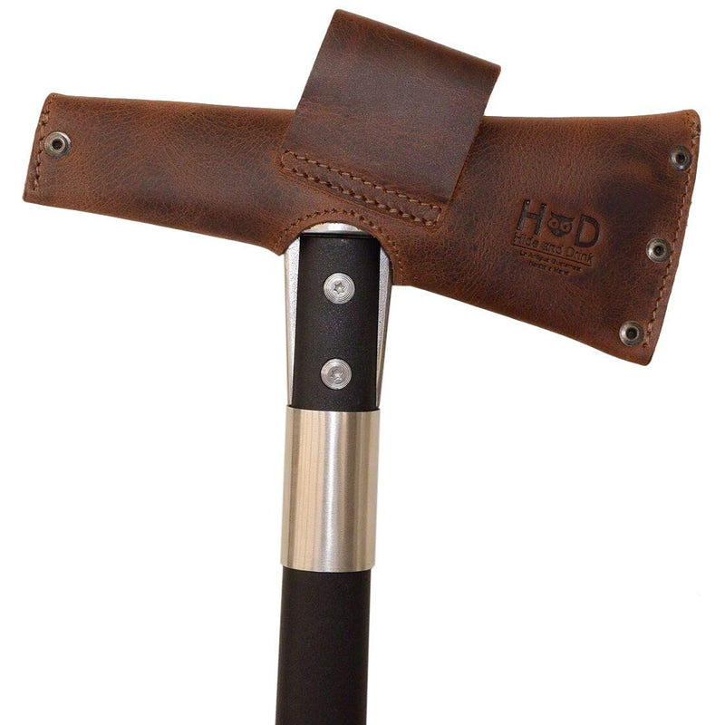 Hide & Drink, Leather Riveted Tomahawk Sheath / Axe / Case / Holder / Outdoors / Adventure / Camping, Handmade Includes 101 Year Warranty :: Bourbon Brown - NewNest Australia