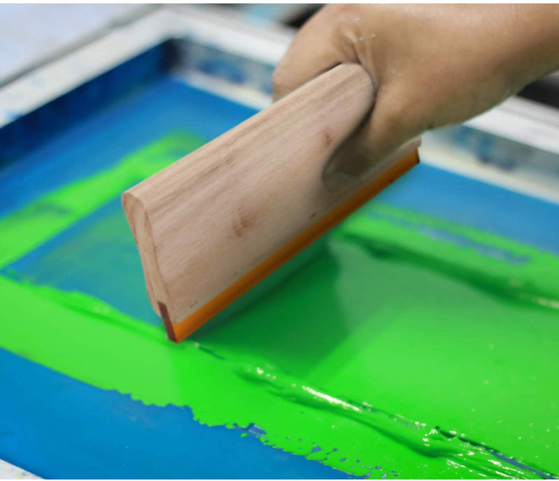 1 pc 13 inch (33cm) Silk Stencil Screen Printing Squeegee Wood Screen Ink Scraper 13 inch (33cm) - NewNest Australia
