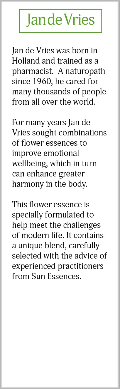 Jan De Vries Craving Essence | Flower Essence | Support your Ability to Resist Temptations & Cravings | Contains Tansy, Chicory & Agrimony | 30ml - NewNest Australia