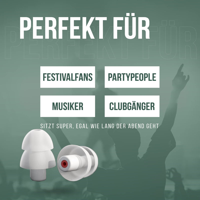 Sonicshop Earrockers Ear Plugs For Concert, Festival, Party, Club And Disco Including Cleaning Spray And Case, Reusable Ear Protection Earplugs, Festival Earplugs - NewNest Australia