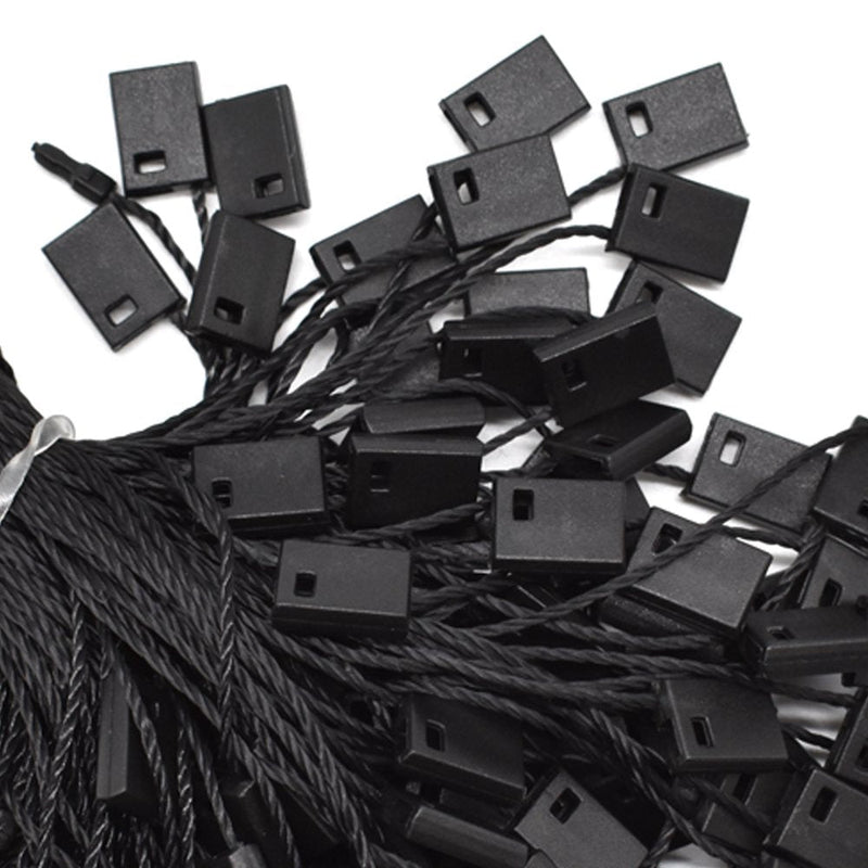 Hang Tag String Black 7" 1000Pcs Nylon Snap Lock Pin Loop Fastener Hook Ties Easy and Fast to Attach by Renashed - NewNest Australia