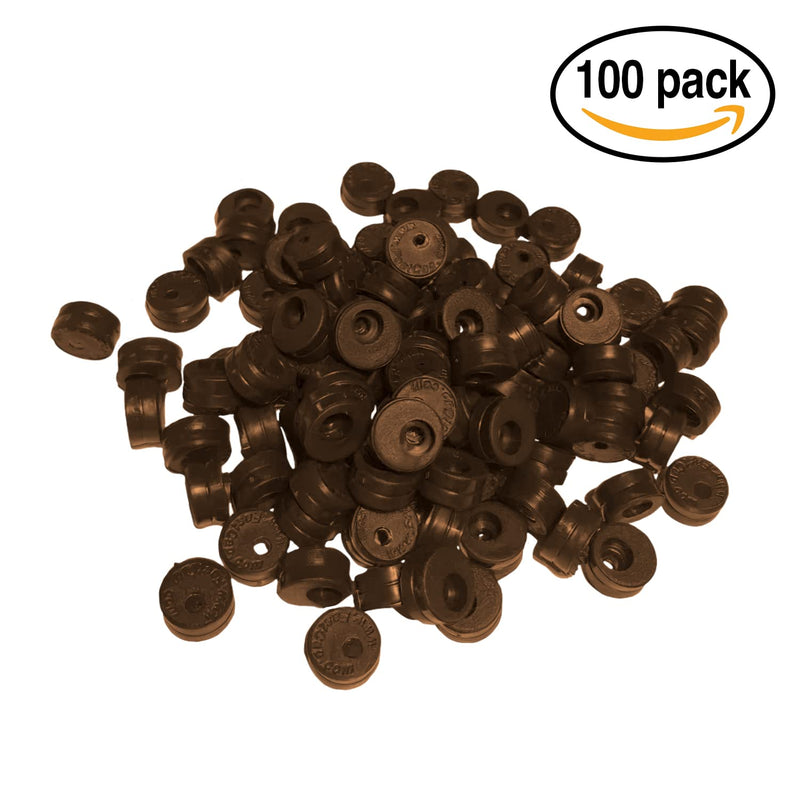 FastCap Euro Door Stop Brown No Screws (100 Count, Brown) - NewNest Australia