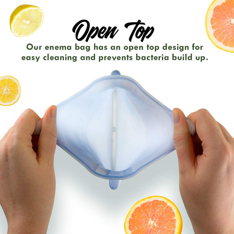 Mikacare Enema Bag Kit Clear Non-Toxic Silicone. for Coffee and Water Colon Cleanse. 6 Foot Long Hose, BPA and Phthalates Free 2 Quart - NewNest Australia