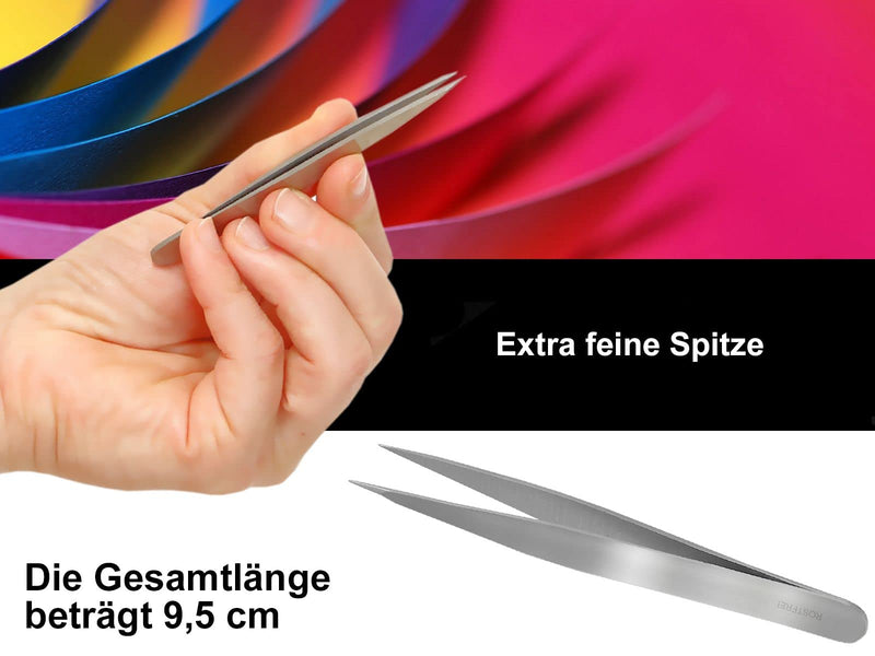 Pointed Tweezers Stainless Steel 9.5cm - NewNest Australia
