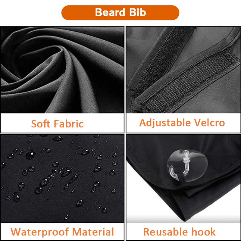 XIAOCAI Beard Apron, Beard Trimming Catcher Cape for Shaving Haircut, Waterproof Non-Stick Hair Catcher Grooming Cloth with 2 Suction Cups, Gifts for Men - NewNest Australia