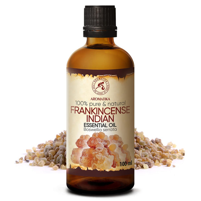 Frankincense Oil 100 Ml - Indian - Boswellia Serrata - Frankincense Oil - Olibanum Oil - Essential Oils For Smooth Skin - Aromatherapy - Fragrance Lamp - Aroma Diffuser - Quiet Sleep - Oil Relax - NewNest Australia