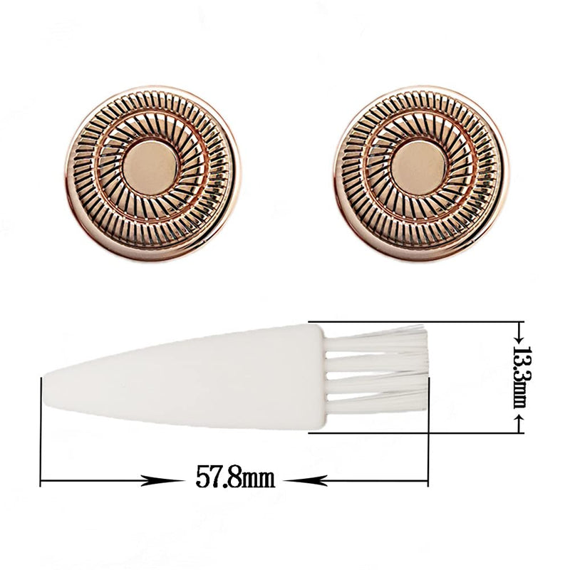 Facial Hair Remover Replacement Heads For Flawless Electric Shaver, 4 Pack Gen 2 Rosy Gold Replacement Heads Flawless Blades For Lips, Chin, Cheeks And Sideburns - NewNest Australia