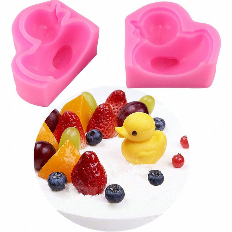 NewNest Australia - MoldFun 3D Small Size Rubber Duck Silicone Mold for Handmade Soap, Bath Bomb, Lotion Bar,Chocolate, Candy, Fondant, Cake Decorating, Wax Candle, Crayon Melt 