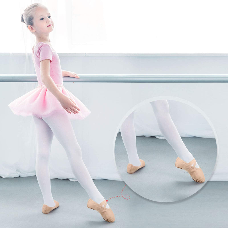 SATINIOR 3 Pairs Ballet Shoes for Girls Toddlers Practice Shoes Ballet Shoe Yoga Shoes 3 Colors Ballet Slippers Flats for Toddler Kids Dancing 13 Little Kid Black, Pink and Beige - NewNest Australia