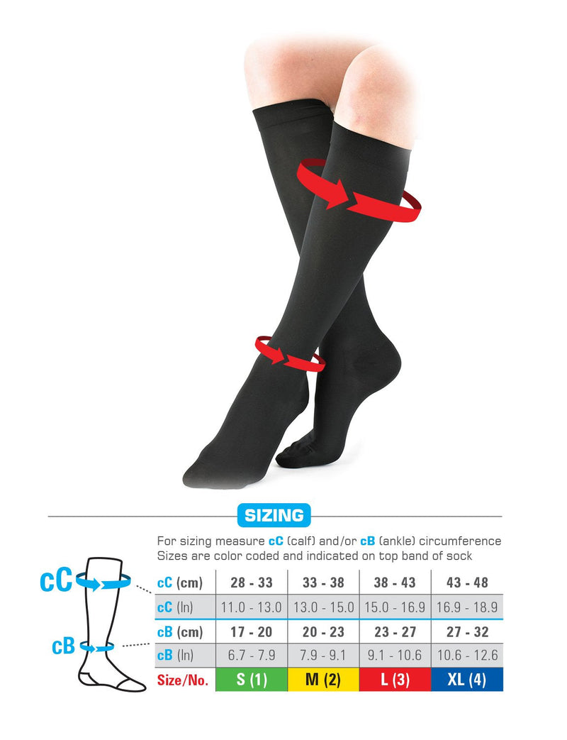 Neo G Travel Compression Socks For Women - Energizing tired, aching legs. Travel Socks are perfect flight companion, great for long periods of inactivity -  Graduated Compression Socks - Beige - M - NewNest Australia