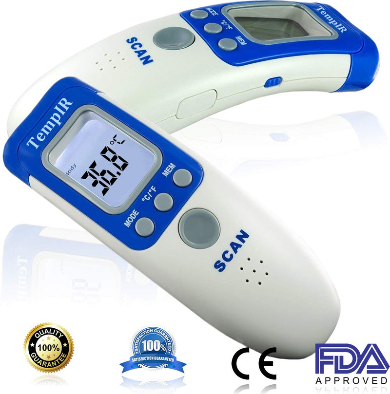 TempIR Non Contact Thermometer Body Temperature Infrared for Baby Adult Child, CE Approved, Forehead, Memory Function, Fever Alarm - TempIR are Approved Suppliers to The NHS - NewNest Australia