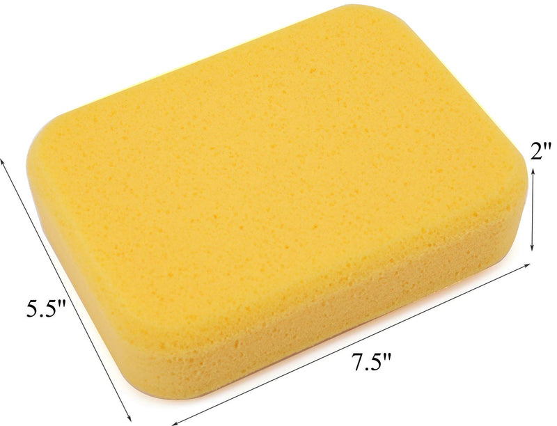 Yesland 10 Pcs Sponges, Perfect Synthetic Sponges for Painting, Crafts, Grout, Cleaning, Pottery, Clay - 7.5 x 5.5 x 2 Inches - NewNest Australia