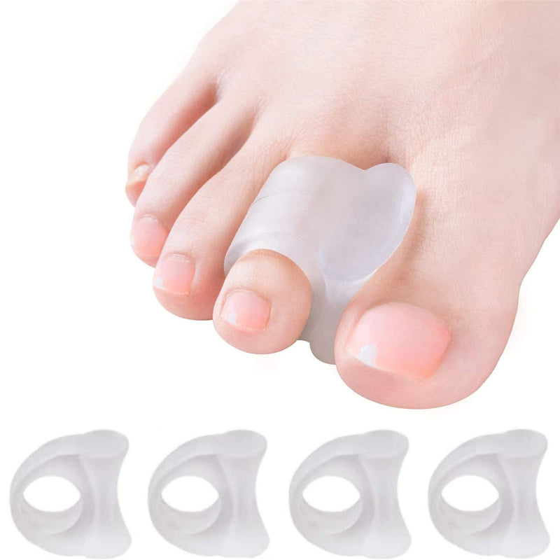 4 Pieces Gel Toe Separators, Toe Separators, For Smoothing Overlapping Toes, Big Toe Separators, Silicone Toe Separator For Overlapping Toes, Hammer Toes, Pain Relief For Malformation - NewNest Australia