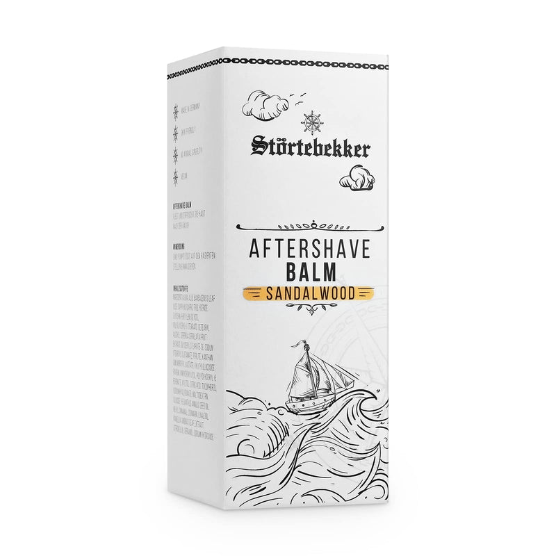 St√∂Rtebekker Premium After Shave Balm - Perfect For Shaving Treatment - After Shave Men - Pleasant Sandalwood Fragrance - High-Quality Ingredients - Gift Idea - Made In Germany - NewNest Australia