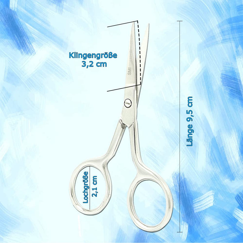 Smi Beard Scissors For Men Professional Mustache Scissors Eyebrow Scissors Small Hair Scissors For Facial Hair And Ear Hair Stainless Steel Care Scissors With Case - NewNest Australia