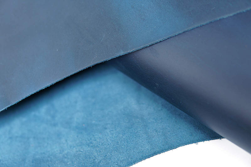 Tooling Leather Square 2.0mm Thick Finished Full Grain Cowhide Leather Crafts Tooling Sewing Hobby Workshop Crafting Leather (Blue, 6x12inches) Blue 6"x12" - NewNest Australia