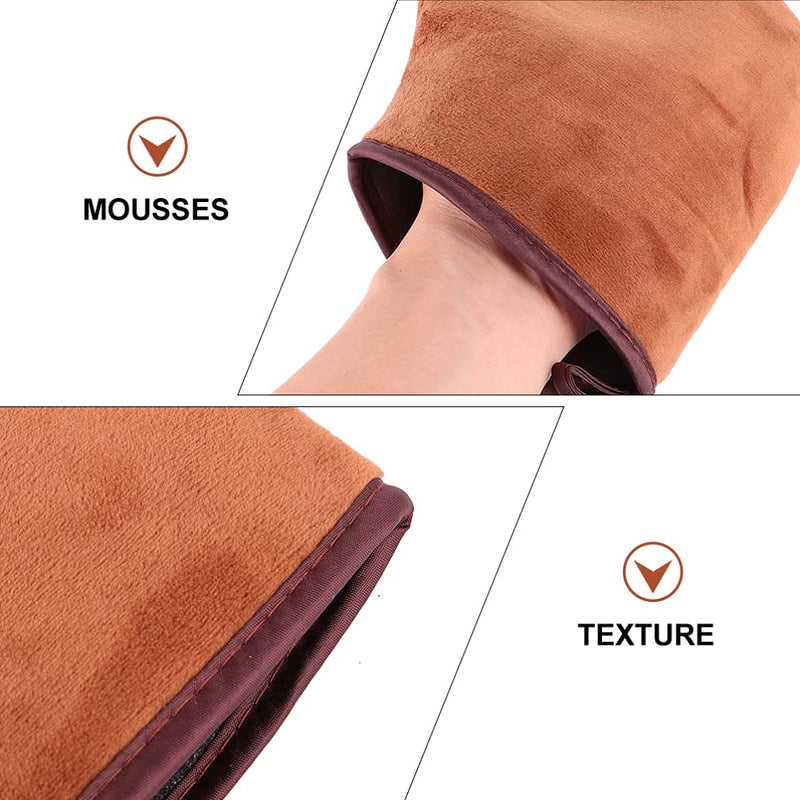 Minkissy 2pcs Self Tanning Mitt Self Tanner Applicator Mitt Sunless Tanning Mitten Self Tanner Gloves With Thumb (Brown) - NewNest Australia