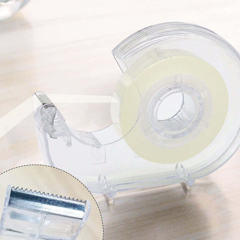 6 Pack Clear Tapes and Refillable Dispensers, Transparent Tape Refills, Office Tape with Dispenser for Home, School, 0.7" x 28 yds per roll 6 pcs - NewNest Australia