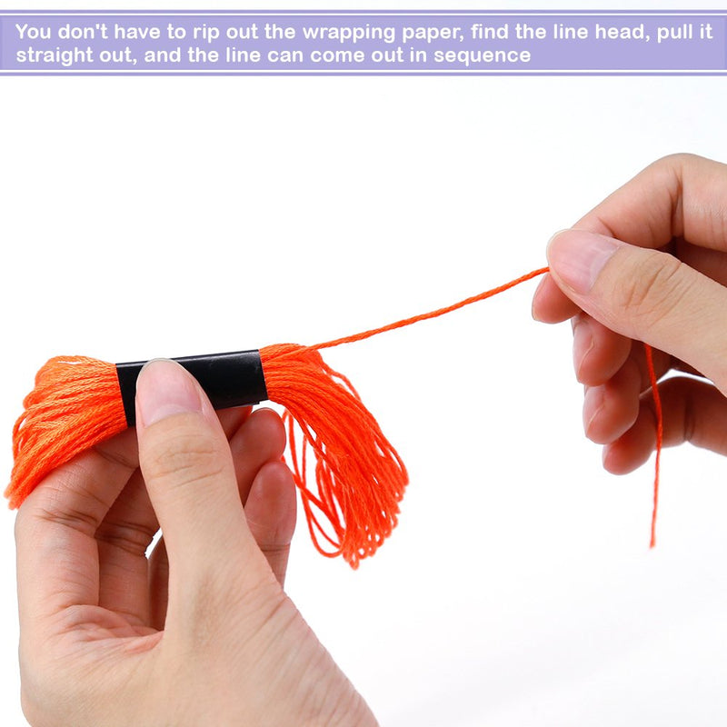 Caydo Embroidery Floss 50 Skeins Cross Stitch Thread, Friendship Bracelets String with 12 Pieces Floss Bobbins 50 Color - NewNest Australia