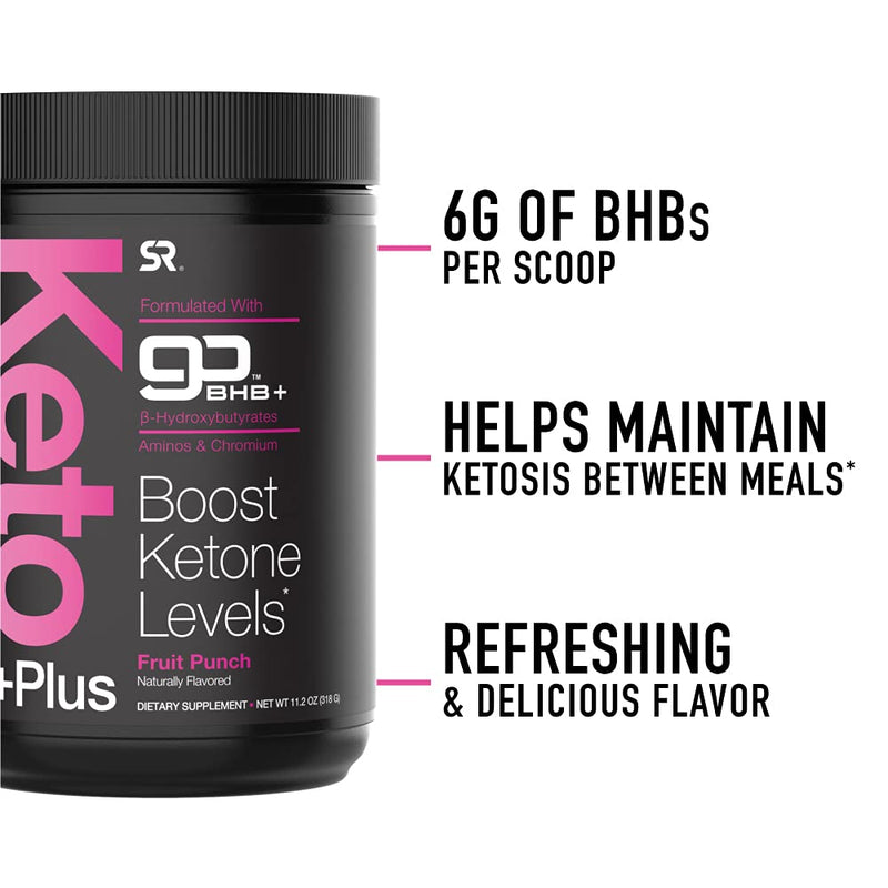 Keto Plus™ Exogenous Ketones (goBHB™) - 30 Servings | Formulated for Ketosis, Energy and Focus | Keto Certified, Vegan Friendly (Fruit Punch) Fruit Punch - NewNest Australia