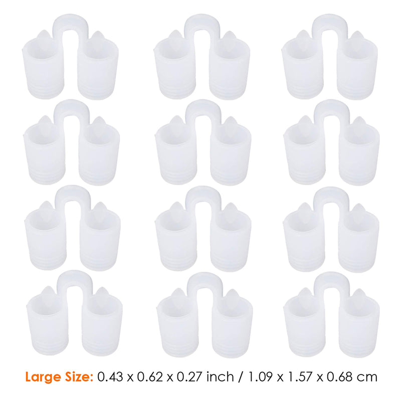 Premium Nose Relief Nasal Dilator - (Pack of 12 Large Size) Soft Silicone Vents - A Simple Solution for Sleeper - Perfect for Nasal Breathers by Mobi Lock Beauty - NewNest Australia