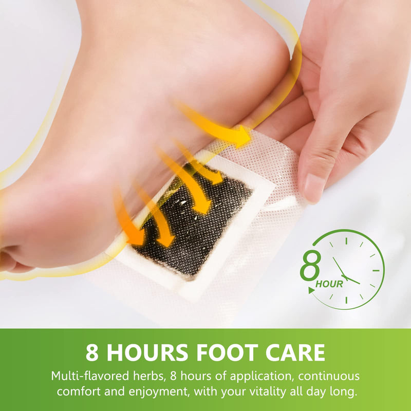 Youery Pack of 50 detox foot plasters, detoxification plasters for feet, deep cleansing foot pads, foot care pads, natural foot plasters, detox plasters, for help sleeping and stress relief - NewNest Australia