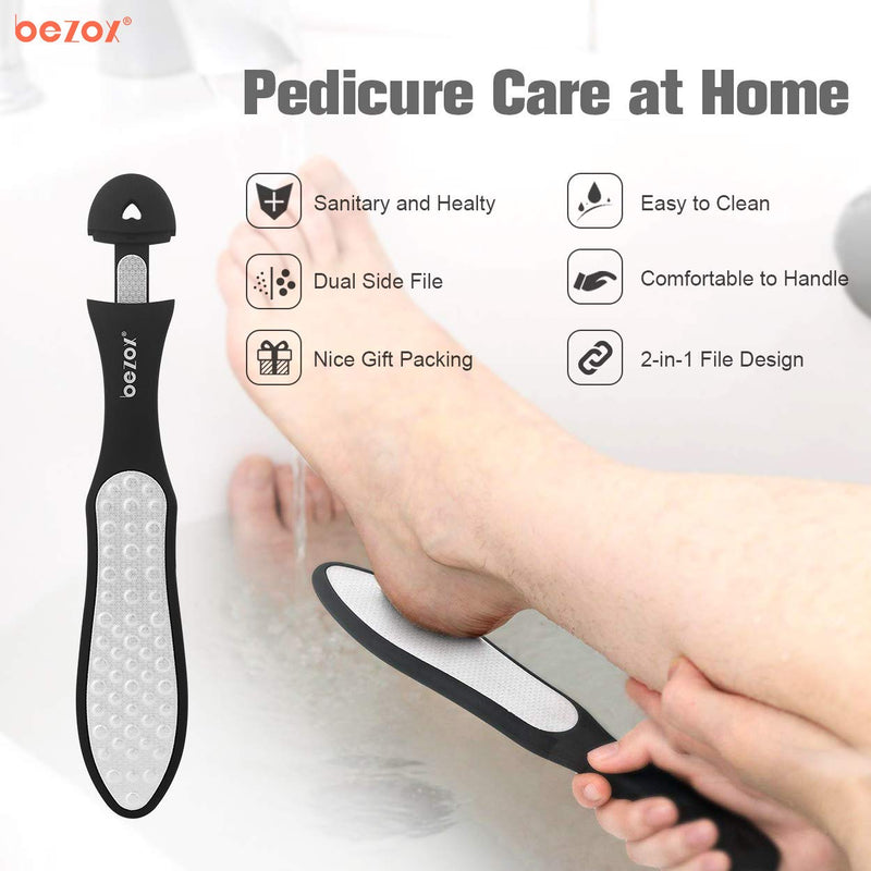 BEZOX Callus File Callus Remover for Foot Care, 3-in-1 Design Foot File, Coarse/Fine/Mini Callus Rasp for Pedicure, Double-Sided, Rustproof - NewNest Australia