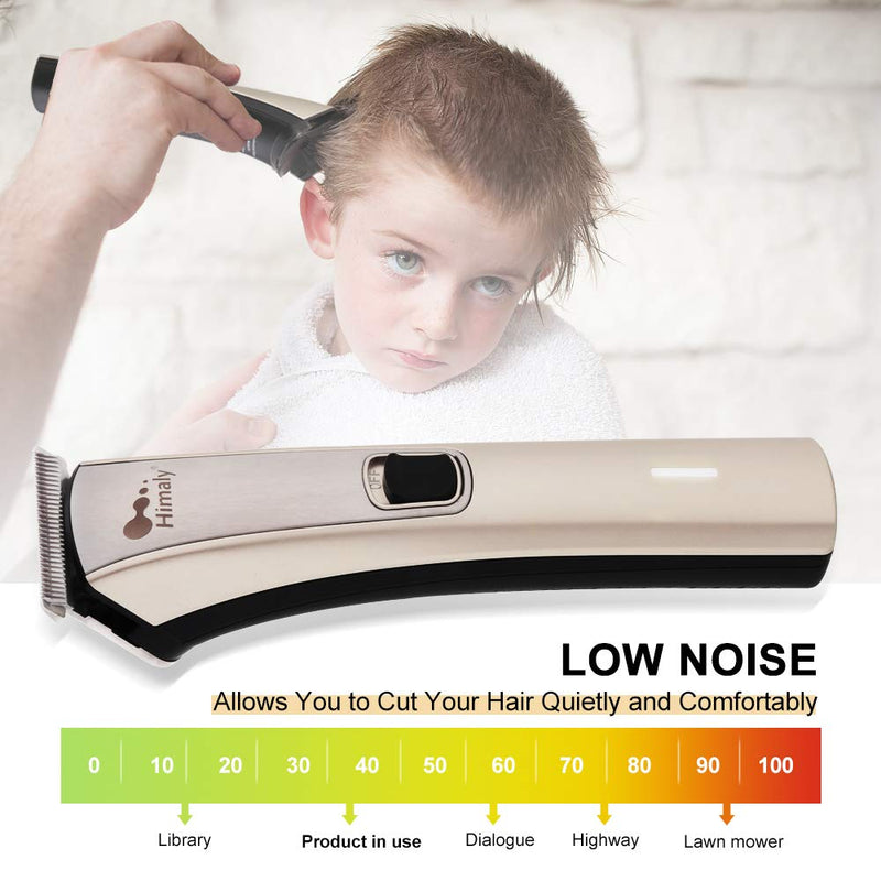 Himaly Rechargeable Hair Clippers, Professional Electric Cordless Hair Clippers Beard Trimmer Cordless & Corded Grooming Kit with 4 Guide Combs for Men and Women Champagne Gold - NewNest Australia