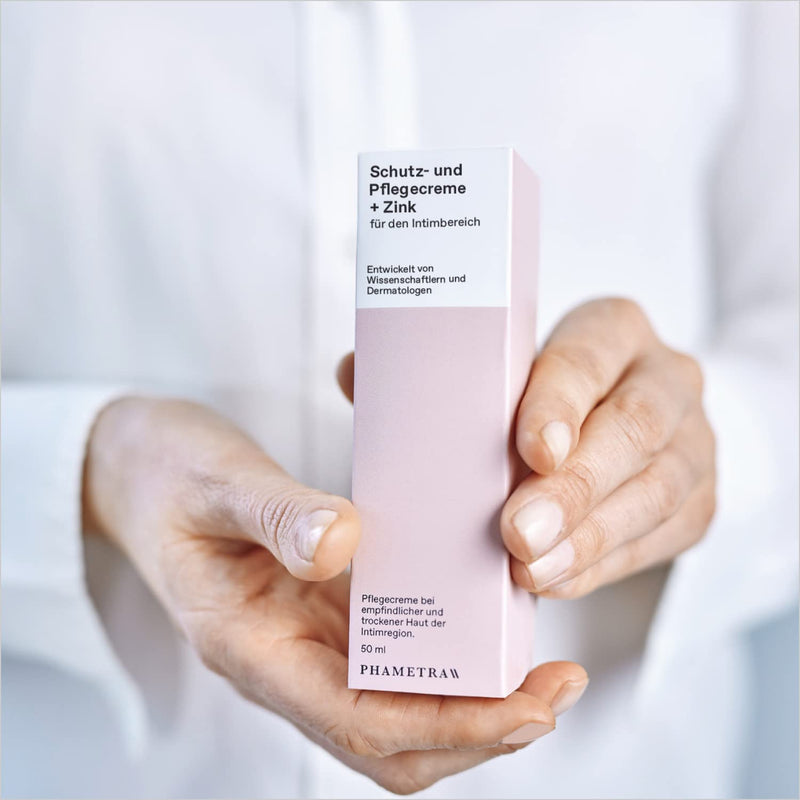 Phametra Protective And Care Cream + Zinc For The External Intimate Area, Intimate Care With Zinc For The Care Of Sensitive And Irritated Intimate Skin, Fragrance-Free, Vegan, No Microplastics, 50 Ml - NewNest Australia