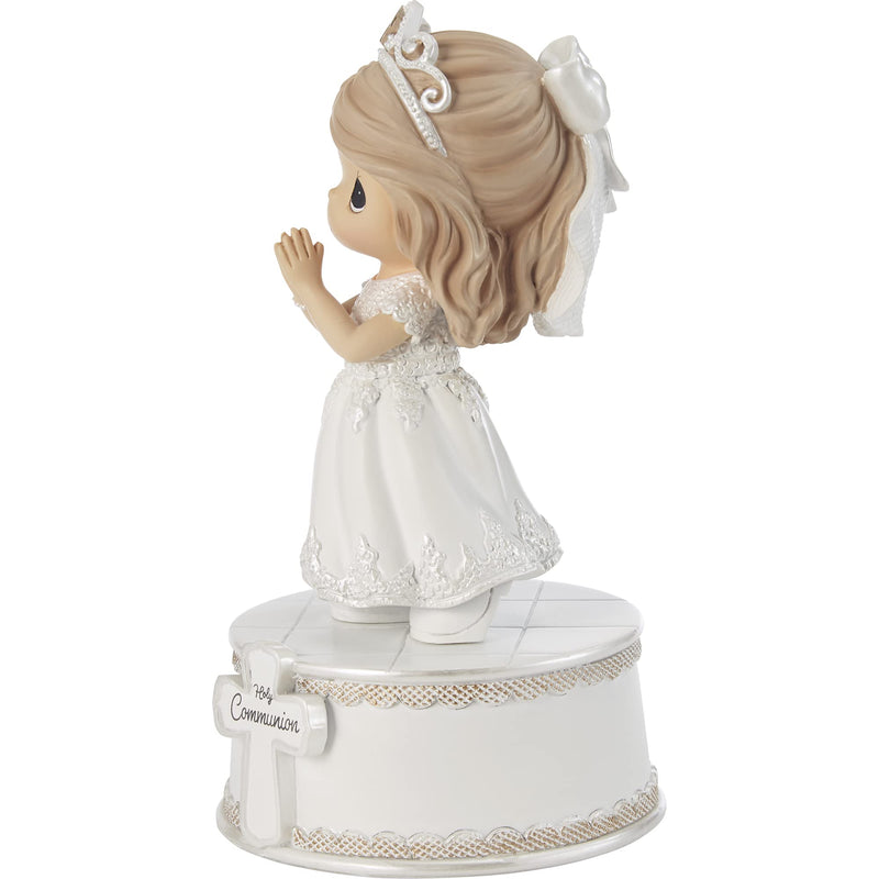 Precious Moments 212102 Holy Communion Girl Resin Musical, Multi - NewNest Australia