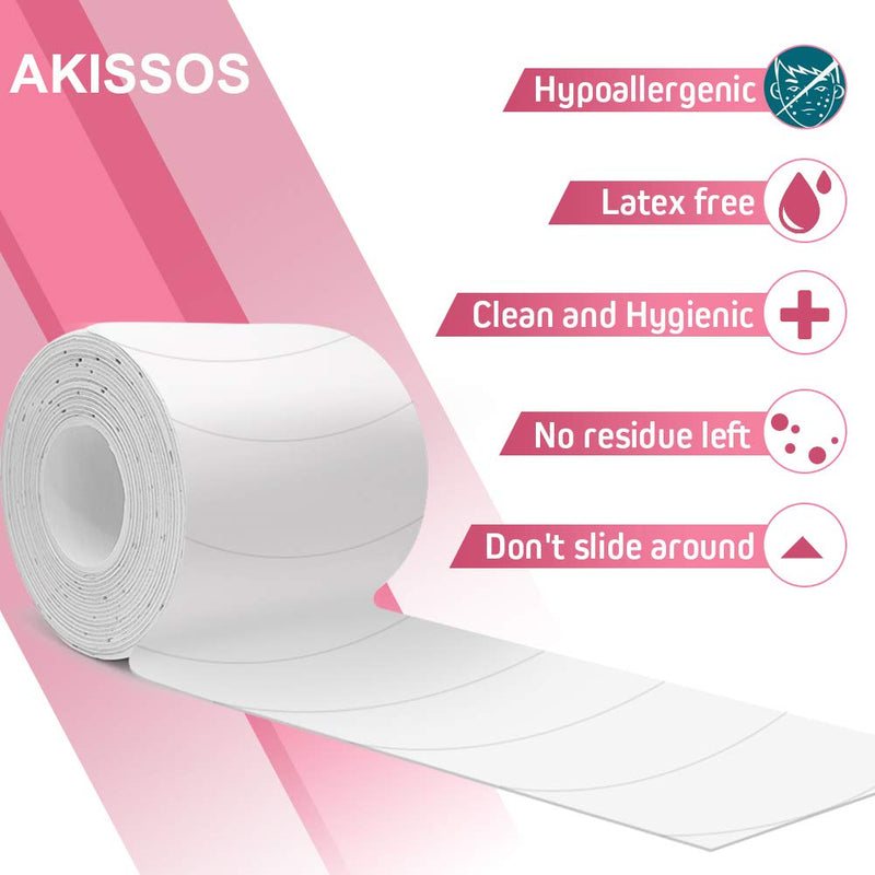 Foam Eye Pads for Eyelash Extensions - Akissos 110 PCS Pre Cut Medical Foam Tape Under Eye Pads Lash Extension Supplies Beauty Tools Lint Free Hypoallergenic No Latex Waterproof 1 Count (Pack of 1) - NewNest Australia