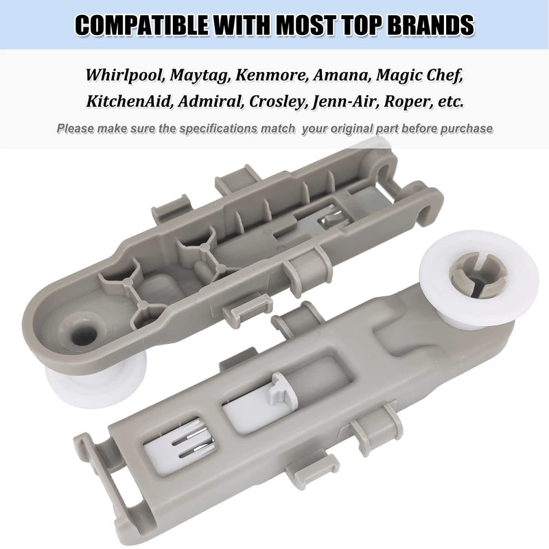 W10888592 Dishwasher Rack Wheels for Whirlpool Kenmore Maytag Dishwasher Upper Dishrack Roller Replacement Parts PS11769236 8575281 WP8575281 (2Pcs) - NewNest Australia