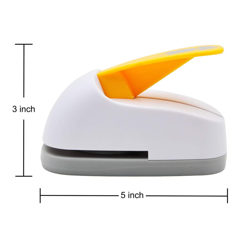 Craft Lever Punch 2 inch Circle Ware Punch DIY Handmade Paper Punch(White Circle Ware) - NewNest Australia