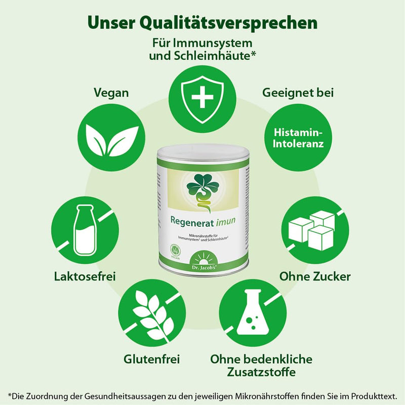 Dr. Jacob'S Regenerat Imun 320 G Tin I For Immune System¬_ And Mucous Membranes¬≤ I Vegan, Suitable For Gluten, Lactose And Histamine Intolerance I 20 Servings - NewNest Australia