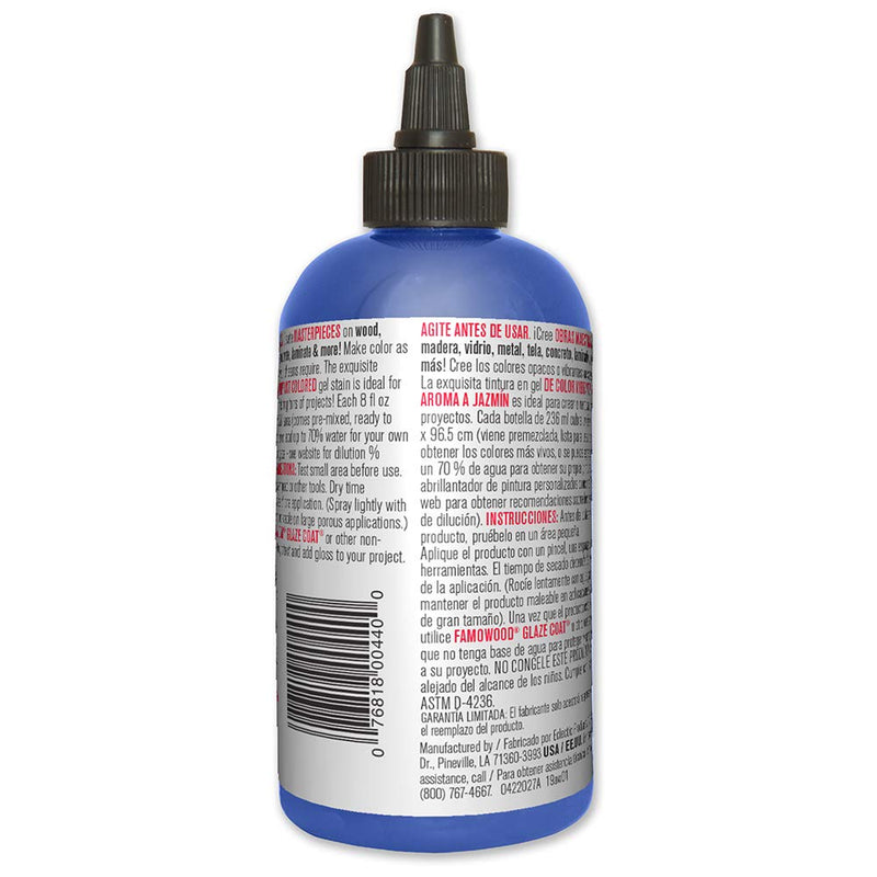 Unicorn SPiT 5771008 Gel Stain and Glaze, Blue Thunder 8.0 FL OZ Bottle - NewNest Australia