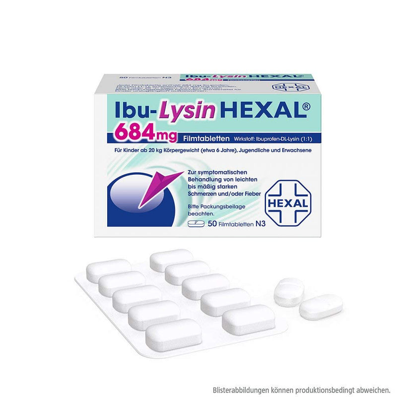 IBU LYSINE HEXAL 684 mg film-coated tablets 50 pcs - NewNest Australia