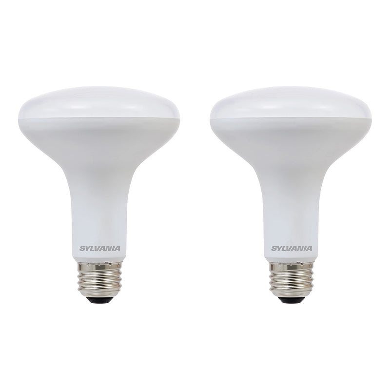 SYLVANIA LED Flood BR30 Light Bulb, 65W Equivalent Efficient 9W, 10 Year, 650 Lumens, Dimmable, 2700K, Soft White - 2 pack (73954) Soft White -2700K 2 Count (Pack of 1) - NewNest Australia