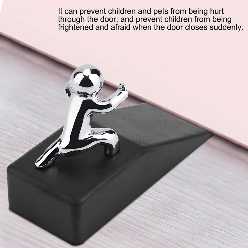 Door Stopper, Zinc Alloy Little and Man with Non-slip Rubber Bases Door Stop Safe Anti-collision Door Stopper Novelty Decorative - NewNest Australia
