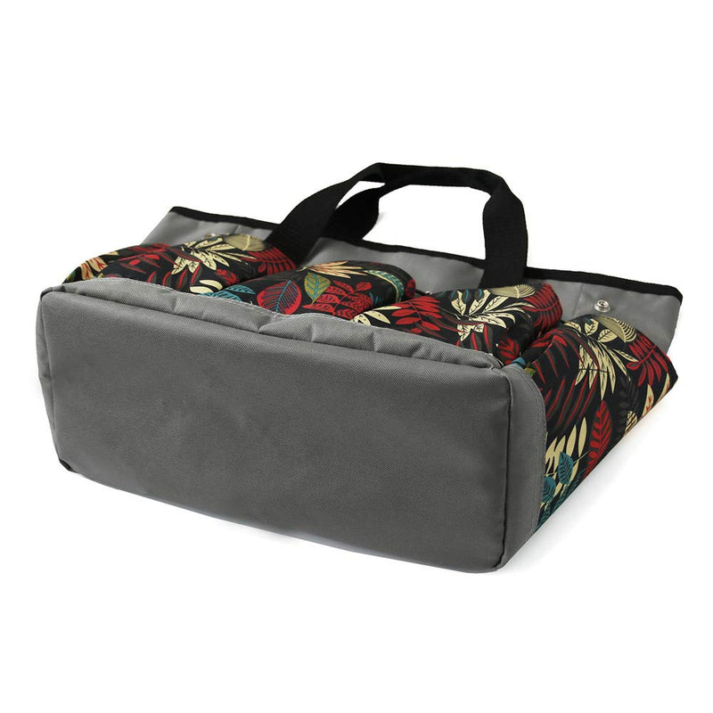 Garden Tool Bag, Heavy Duty Canvas Tool Storage Home Organizer Gardening Tool Kit Holder (Flower) Flower - NewNest Australia
