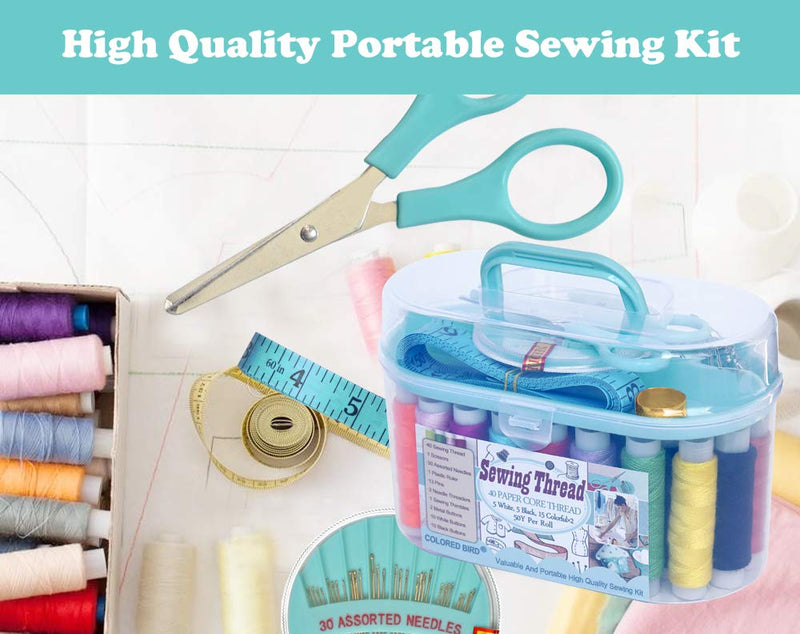 colored bird Sewing Project kit Sewing Thread Sewing Supplies Family Repair Kit Traveler Sewing kit DIY Sewing Supplies Organizer - NewNest Australia