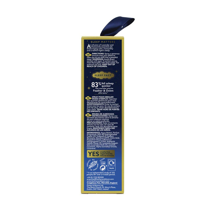 Feather & Down Sweet Dreams Limited Edition Pillow Spray (200ml) - with Calming Lavender & Chamomile Essential Oils. Encourages Calm, Tranquillity & a Restful Night's Sleep. Cruelty Free. - NewNest Australia
