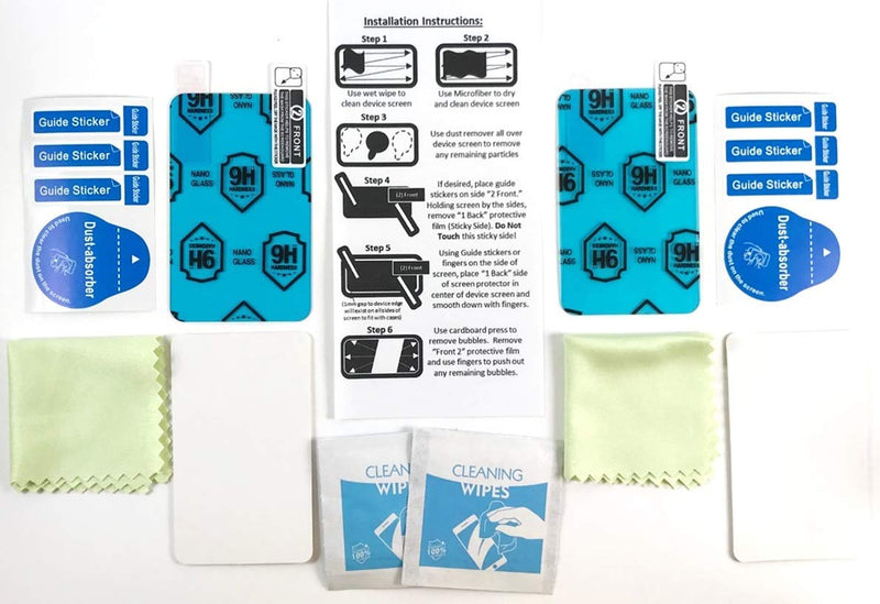 A1C WEAR - 9H Flexible Glass Screen Protector For Tandem tSlim X2 and tFlex Insulin Pumps - Won't Crack or Chip - Anti-Scratch Anti-Fingerprint - 2 Pack - NewNest Australia
